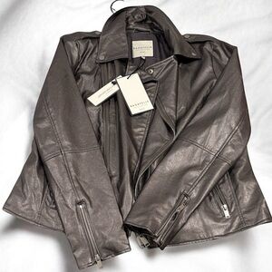 Bagatelle Women's Metallic Leather Jacket